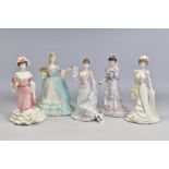 FIVE LIMITED EDITION COALPORT FIGURES, comprising two from Femmes Fatales, 'Little Langtry' No.