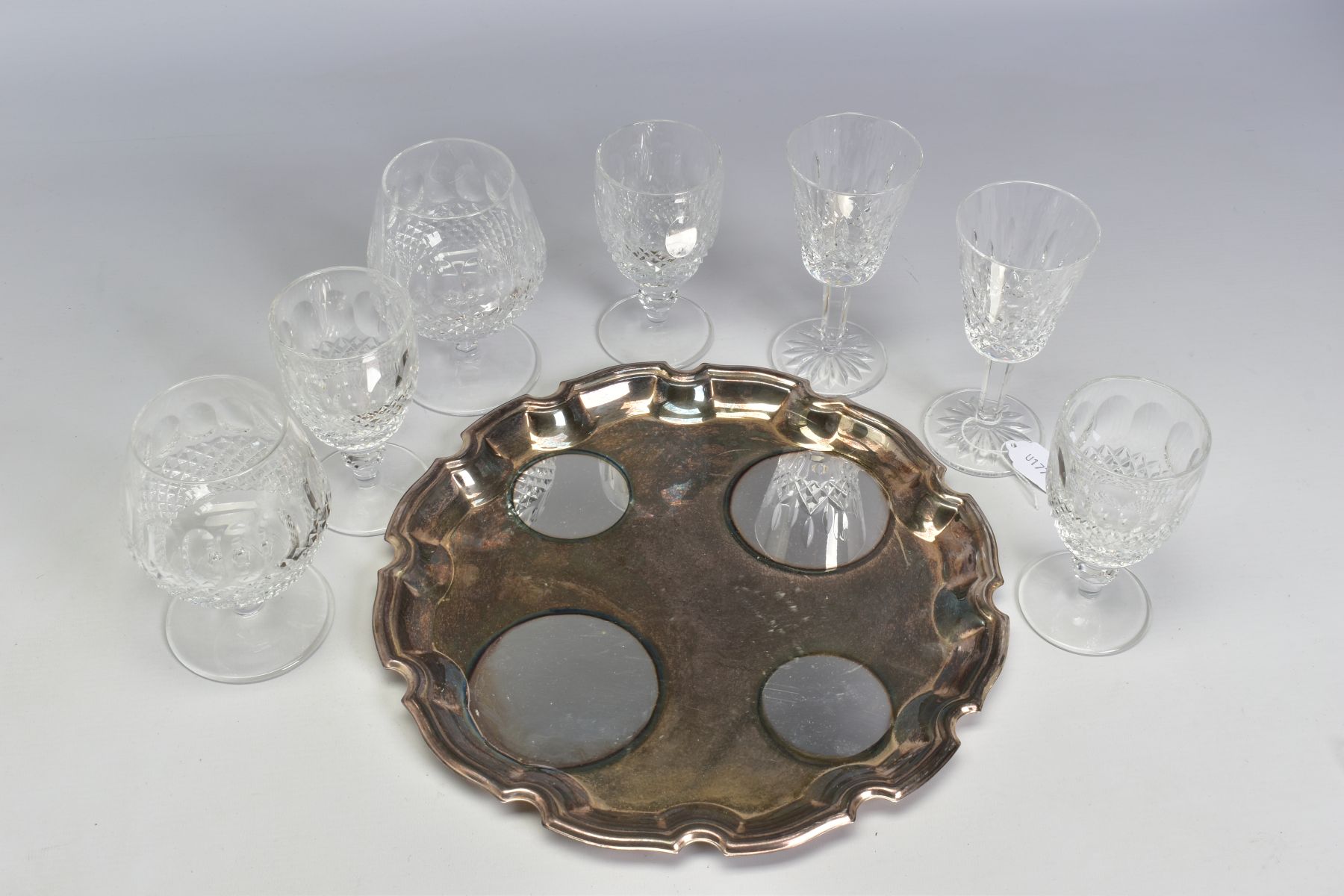 WATERFORD CRYSTAL COLLEEN GLASSES, comprising a pair of brandy glasses and three wines, together - Bild 9 aus 10