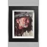 ZINSKY (BRITISH CONTEMPORARY) 'WILLIE NELSON'. A limited edition print of the country singer 2/25,