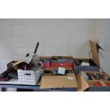 A LARGE SELECTION OF MOSTLY BOXED KIRBY ATTACHMENTS for a vacuum cleaner, including hair clippers, a