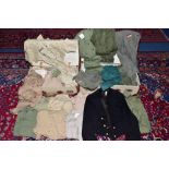 TWO MILITARY STYLE WWII SUITCASES FULL OF MILITARY UNIFORMS, mainly Army shirts, British/US olive