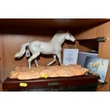 A ROYAL DOULTON LIMITED EDITION HORSE, 'Milton', DA245 No.530/1000, with certificate and plinth (