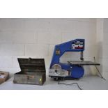 A CLARKE WOODWORKER CBS355 360MM BAND SAW and disc sander combi (PAT pass, missing key to start) and