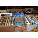 SIX BOXES OF BOOKS to include volumes of Horizon from 1961-1967, art, antiques, history,