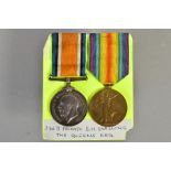 A WWI PAIR OF BRITISH WAR AND VICTORY MEDALS NAMED TO 34671 Pte. E.H.Snelling, The Queens Regiment