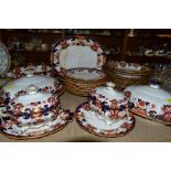 G.L .ASHWORTH & BROS REAL IRONSTONE CHINA PART DINNER SERVICE, to include thirteen dinner plates,