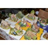 NINE BOXED LILLIPUT LANE SCULPTURES FROM THE COLLECTORS CLUB, all with deeds except where mentioned,