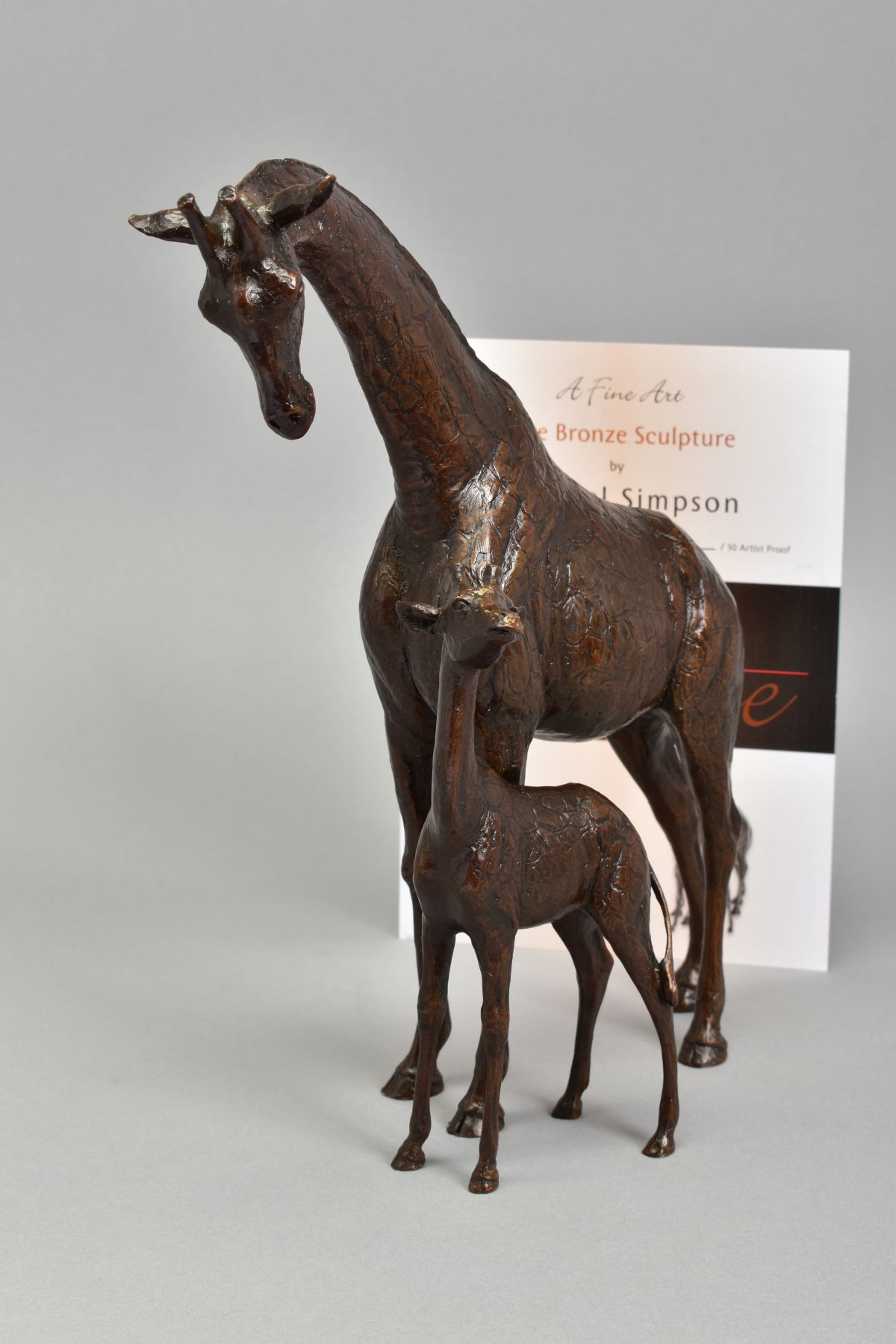 MICHAEL SIMPSON (BRITISH CONTEMPORARY) 'HIGH HOPES' a limited edition bronze sculpture of a - Image 2 of 5