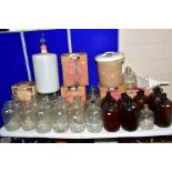 A LARGE COLLECTION OF HOME MADE WINE AND BEER MAKING EQUIPMENT, to include 25ltr plastic