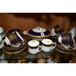 ROYAL WORCESTER EMBASSY PATTERN PART TEASET, comprising six cups, six saucers and seven tea
