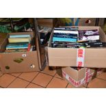 SEVEN BOXES OF BOOKS, to include modern fiction - Ruth Rendell, Henning Mankell, Lindsay Davis,