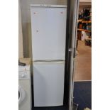 A HOTPOINT FFA 52 FRIDGE FREEZER, width 55cm x height 145cm (PAT pass and working@5 and -20