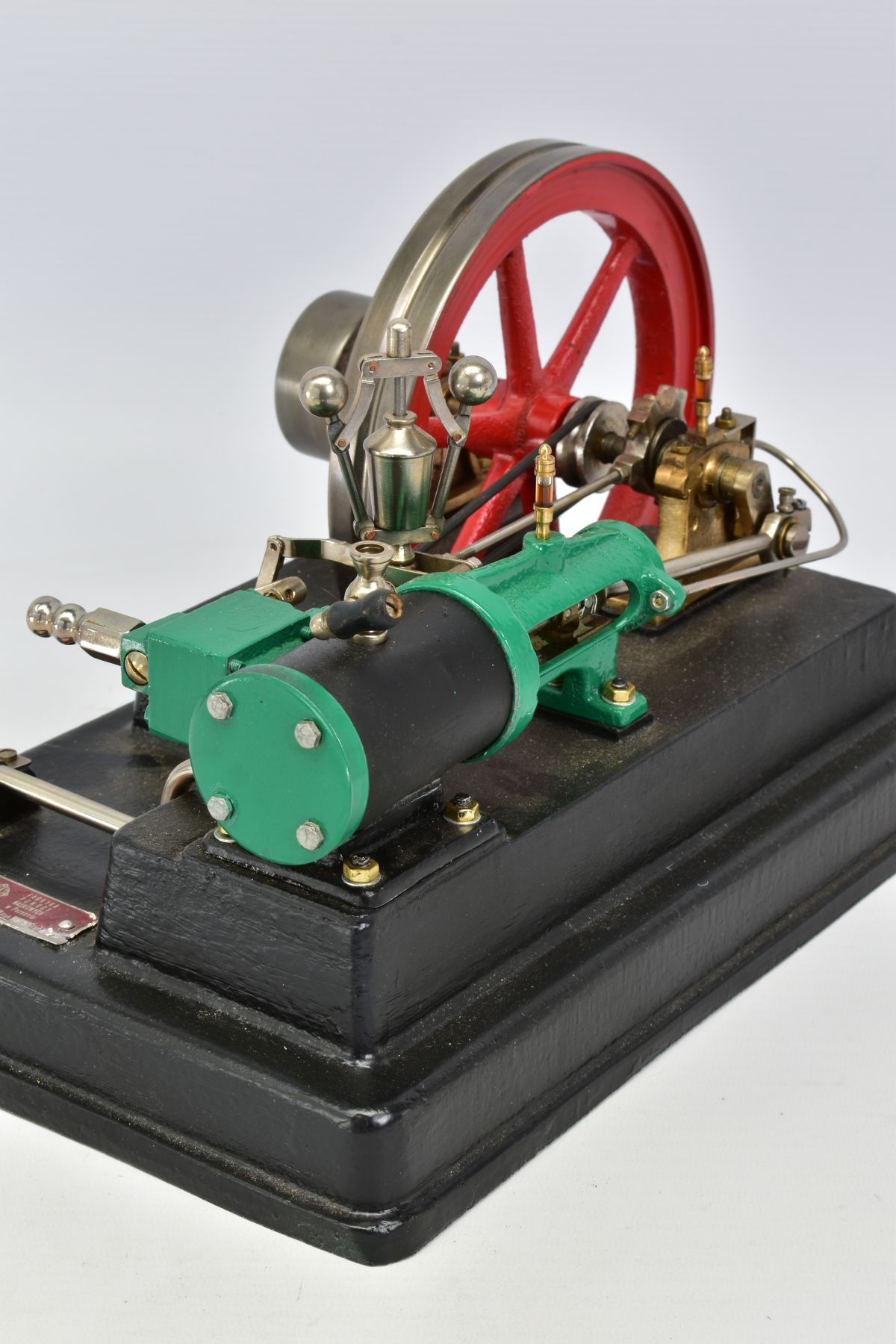 A BIOFIX HORIZONTAL SINGLE CYLINDER LIVE STEAM ENGINE, not tested, diameter of flywheel - Image 8 of 8