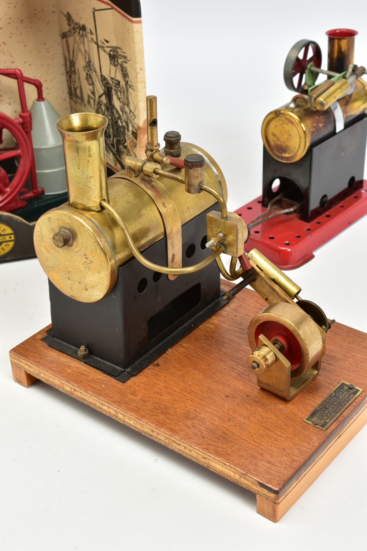 AN UNBOXED MERSEY MODEL CO LTD MODEL L LIVE STEAM ENGINE, not tested, horizontal brass boiler - Image 3 of 7