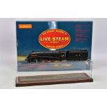 A BOXED HORNBY RAILWAYS OO GAUGE LIVE STEAM LOCOMOTIVE AND TENDER, A4 Class 'Golden Fleece' No.4495,