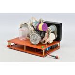 A NIKKO VERTICAL SINGLE CYLINDER WATER COOLED ENGINE, with radiator, fan, circulating pump and