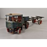 A HANDBUILT 2 INCH SCALE LIVE STEAM MODEL OF A CLAYTON UNDERTYPE ARTICULATED STEAM WAGON, not