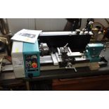 AN AXMINSTER MODEL ENGINEERS SERIES C1 MICROLATHE, Mk2 and two drawers full of cutting and