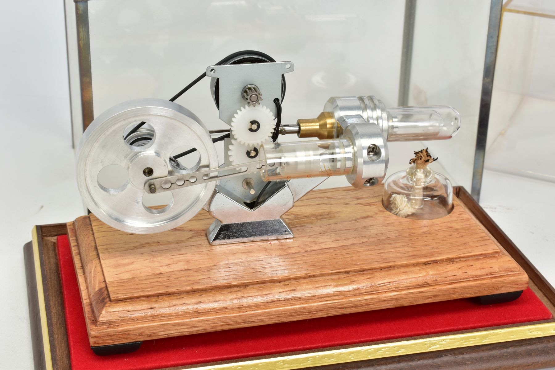A STARPOWER HORIZONTAL SINGLE CYLINDER HOT AIR ENGINE, with a similar unmarked example, both - Image 2 of 5