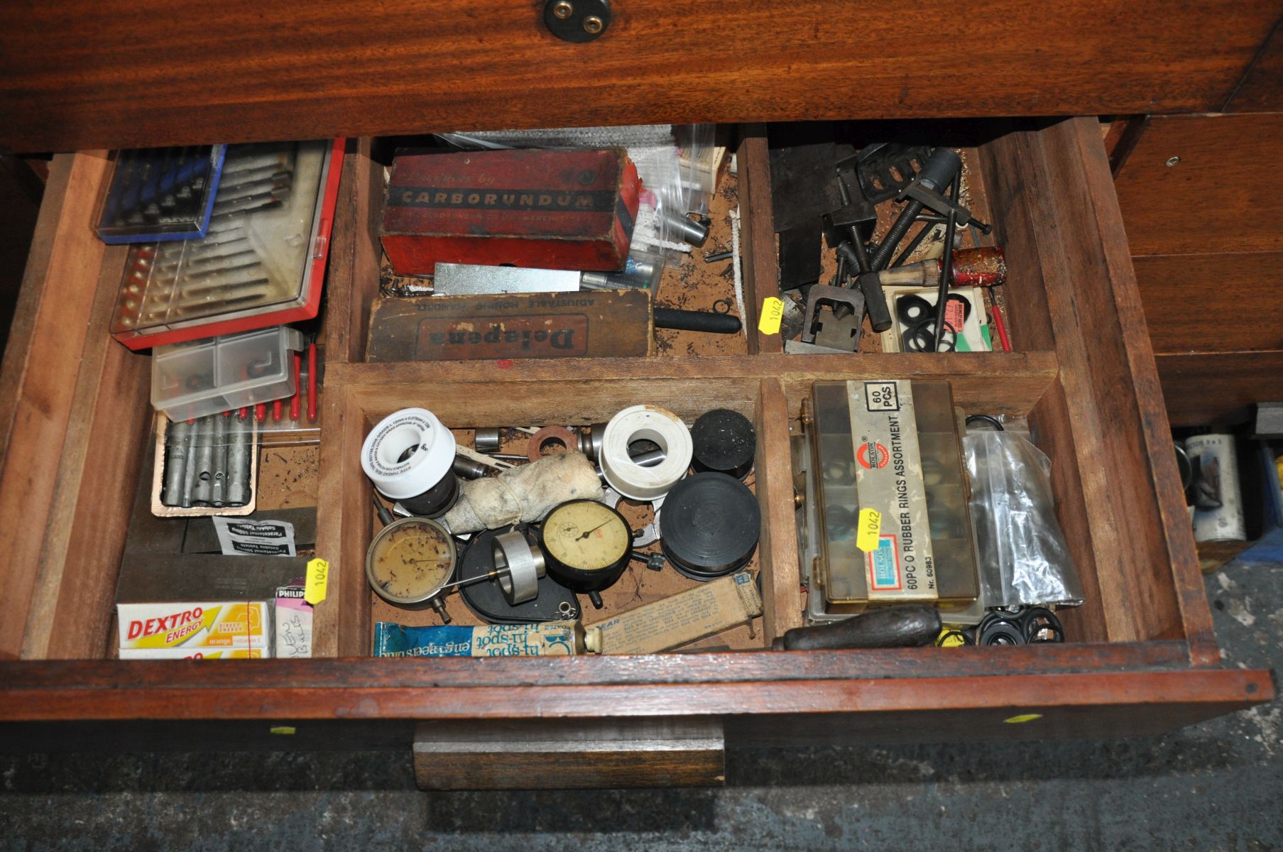 THE CONTENTS OF ONE DRAWER, containing a quantity of engineers tools including punches, drifts, - Image 2 of 2