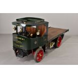 A HANDBUILT 3 INCH SCALE LIVE STEAM MODEL OF AN ATKINSON 6 TON UNDERTYPE STEAM WAGON, not tested,
