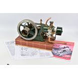 A CENTAUR GAS MODEL HORIZONTAL STATIONARY ENGINE, not tested, fitted with ignition coil and