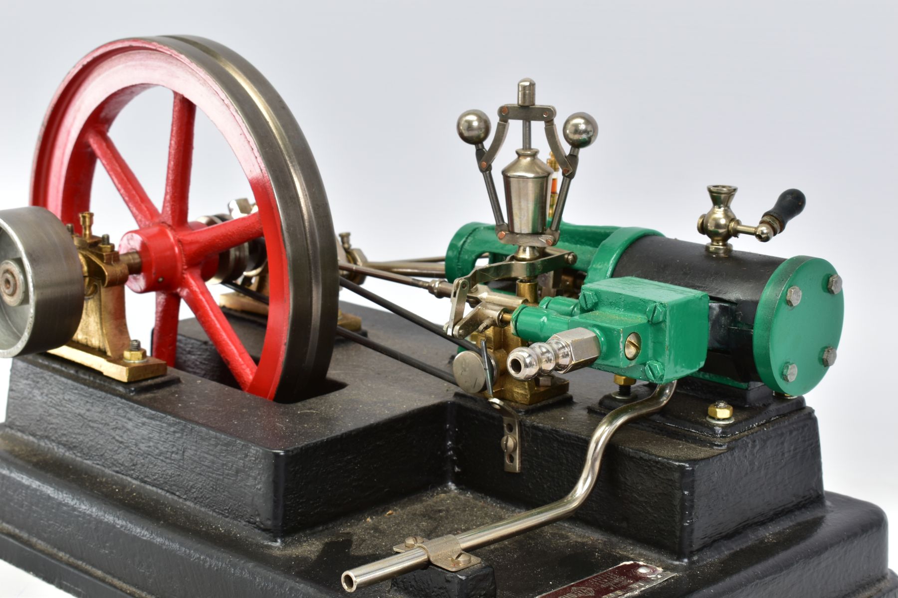 A BIOFIX HORIZONTAL SINGLE CYLINDER LIVE STEAM ENGINE, not tested, diameter of flywheel - Image 3 of 8