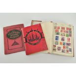 THREE STAMP ALBUMS with mainly mid period Worldwide issues, better than average junior collection (