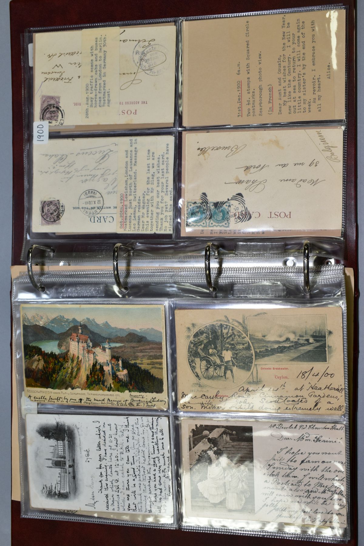 VICTORIAN POSTCARDS AND POSTAL HISTORY ARCHIVE, an album containing approximately eighty seven - Image 8 of 8