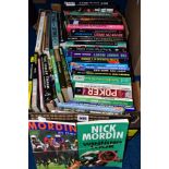 A BOX OF BETTING AND GAMBLING RELATED BOOKS, including horse racing to include Nick Mordan 'On Time'