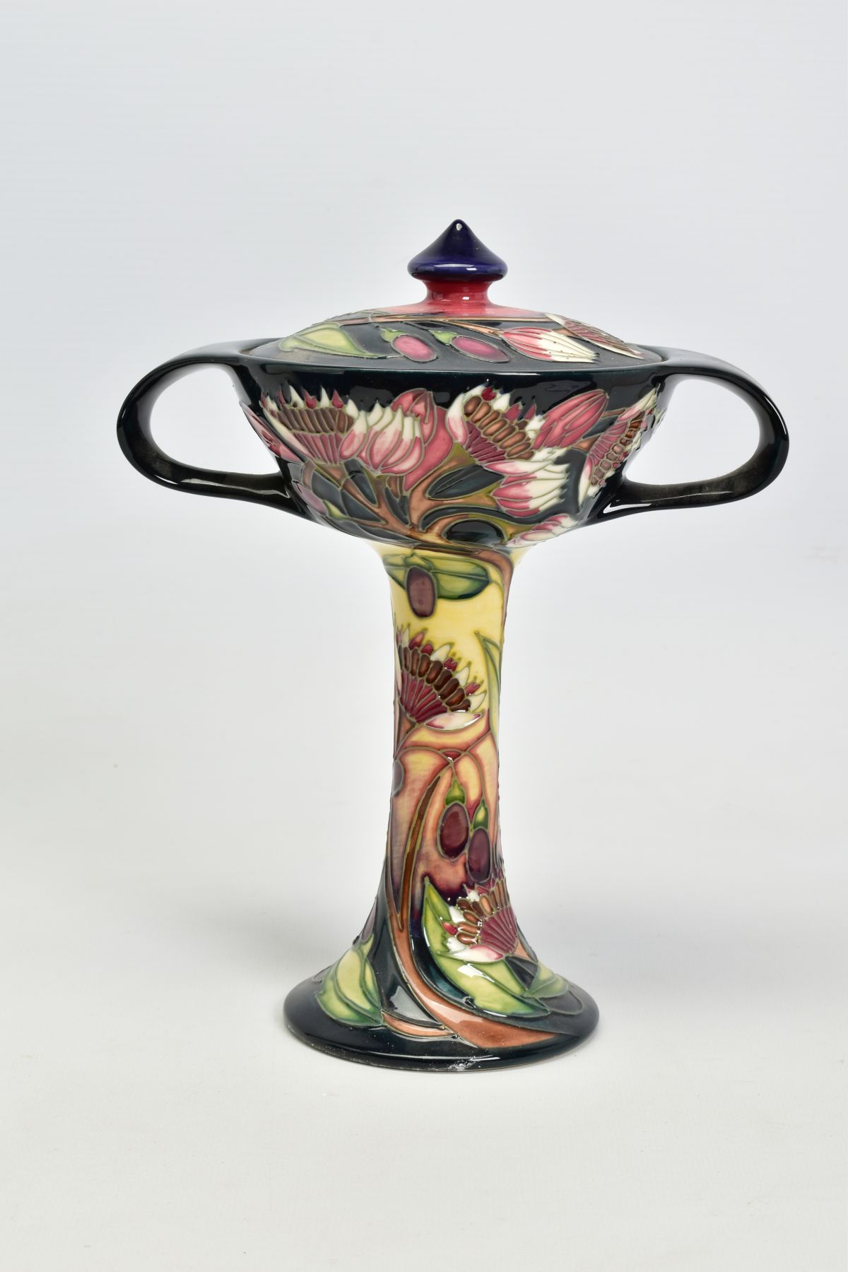 A BOXED MOORCROFT POTTERY COLLECTORS CLUB BONBONNIERE, 'Symphony' patten by Emma Bossons, - Image 3 of 5