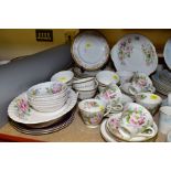 A COLLECTION OF ROYAL DOULTON TEA AND DINNER WARES, including 'Apple Blossom' pattern, twenty