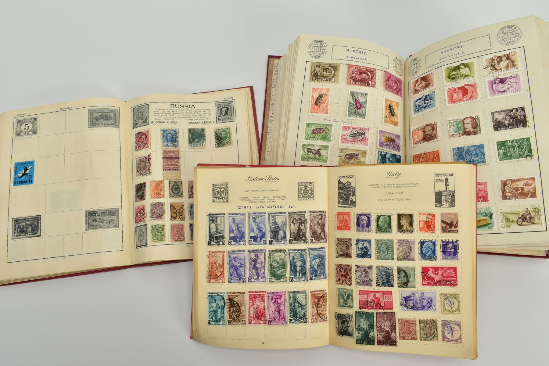 THREE STAMP ALBUMS with mainly mid period Worldwide issues, better than average junior collection ( - Image 4 of 4