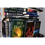 A COLLECTION OF THIRTY ONE DICK FRANCIS HARDBACK BOOKS, with dust wrappers, first editions,