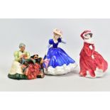 THREE ROYAL DOULTON FIGURES, comprising 'Mary' figure of the year 1992, HN3375, signed to base '