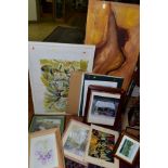 PAINTINGS AND PRINTS, to include a Peter Spowage nude figural study signed bottom left, oil on