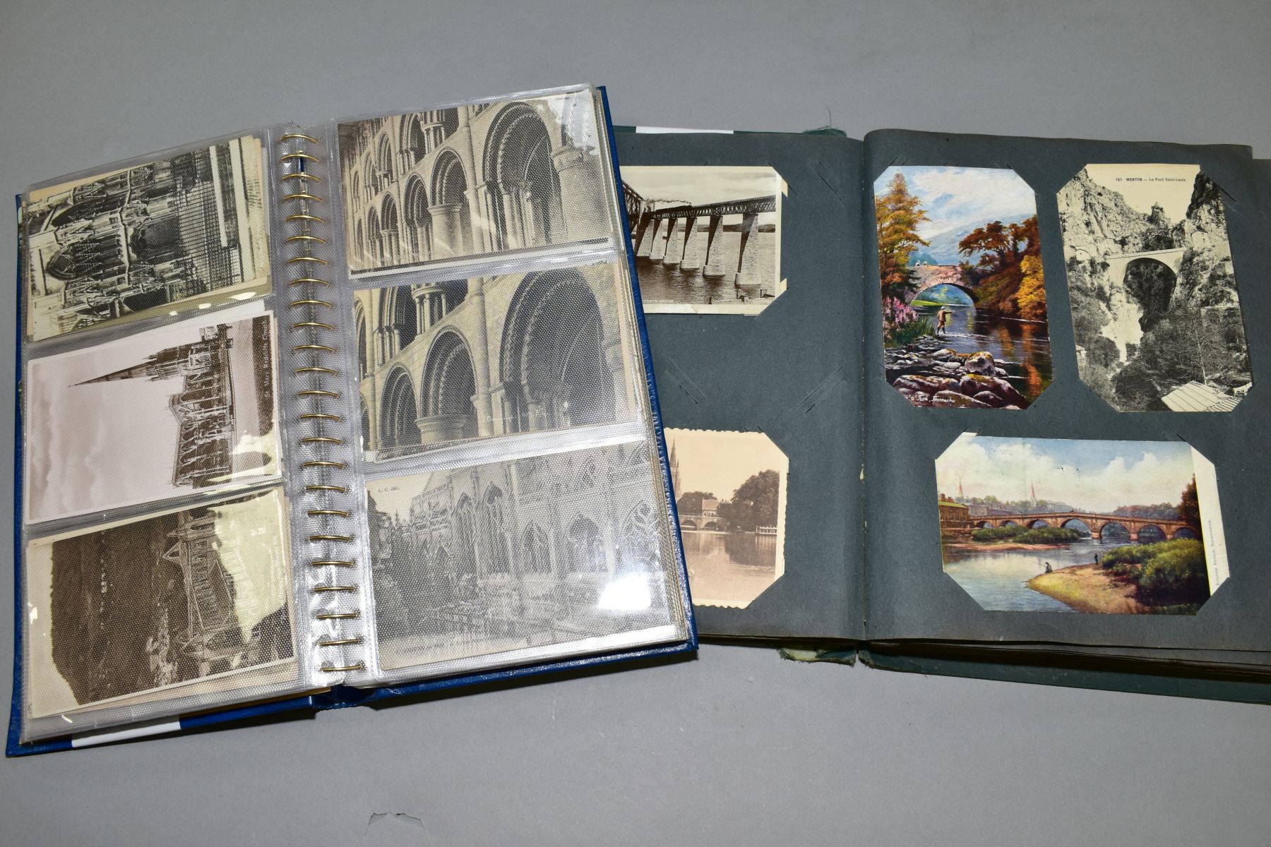 TWO ALBUMS OF POSTCARDS, album one contains approximately 132 views of Churches in the UK and - Image 4 of 6