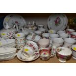 ASSORTED CHINA TEA WARES, including six Royal Albert Lavender Rose mugs, Paragon china Country
