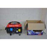 A CLARKE POWER 1100W PETROL GENERATOR with original box