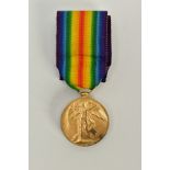 A WWI VICTORY MEDAL, with heavy rusting/verdifris between 4-7 o'clock meaning that only partial