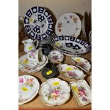 ROYAL CROWN DERBY POSIE PATTERN, comprising seven trinket dishes, two side plates, one coffee cup