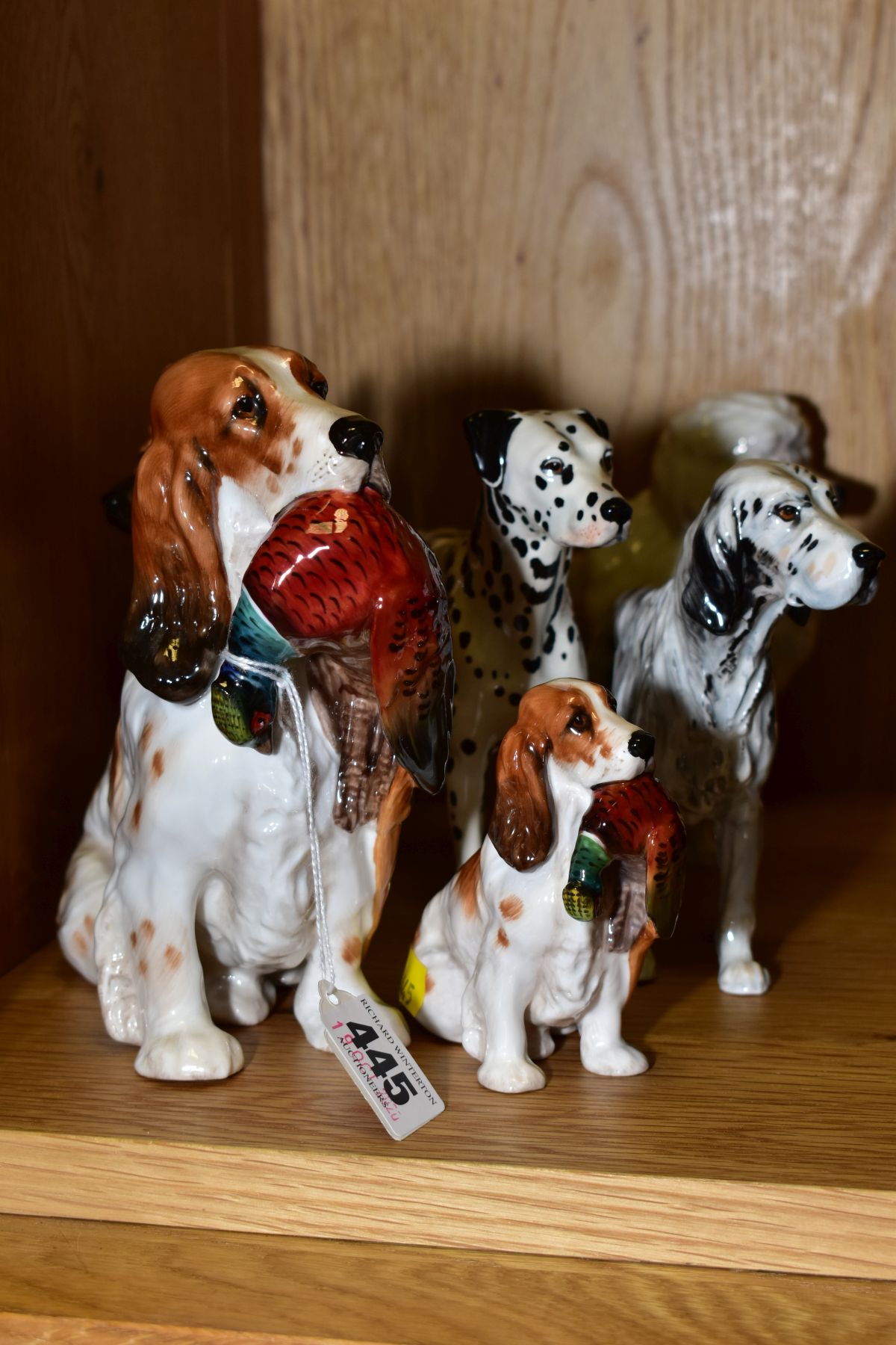 SIX ROYAL DOULTON DOGS 'Cocker Spaniel with Pheasant' HN1001, height 16.5cm, 'Cocker Spaniel with - Image 2 of 3