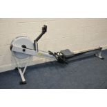 A CONCEPT MODEL D INDOOR ROWING MACHINE with resistance gauge 250cm long