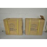 TWO BRAND NEW IN BOX SECUREITSAFE metal security boxes with two keys, wire tether and securing clips