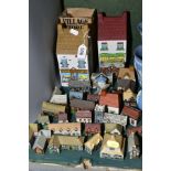 A COLLECTION OF WADE BUILDINGS, including a boxed Village Store Bakers storage jar and Ice Cream/