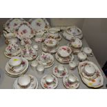 ROYAL CROWN DERBY 'DERBY POSIES' TEA WARES ETC, to include coffee cans and saucers, tea cups and