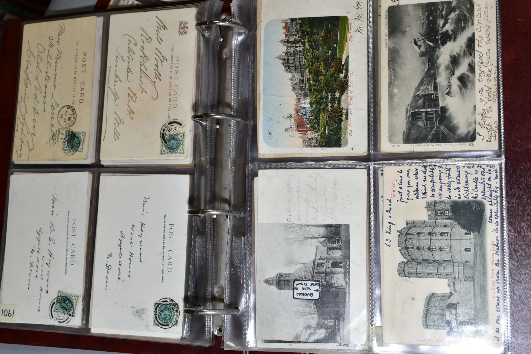 VICTORIAN/EDWARDIAN POSTCARDS AND POSTAL HISTORY ARCHIVE, two albums containing approximately one - Image 5 of 5