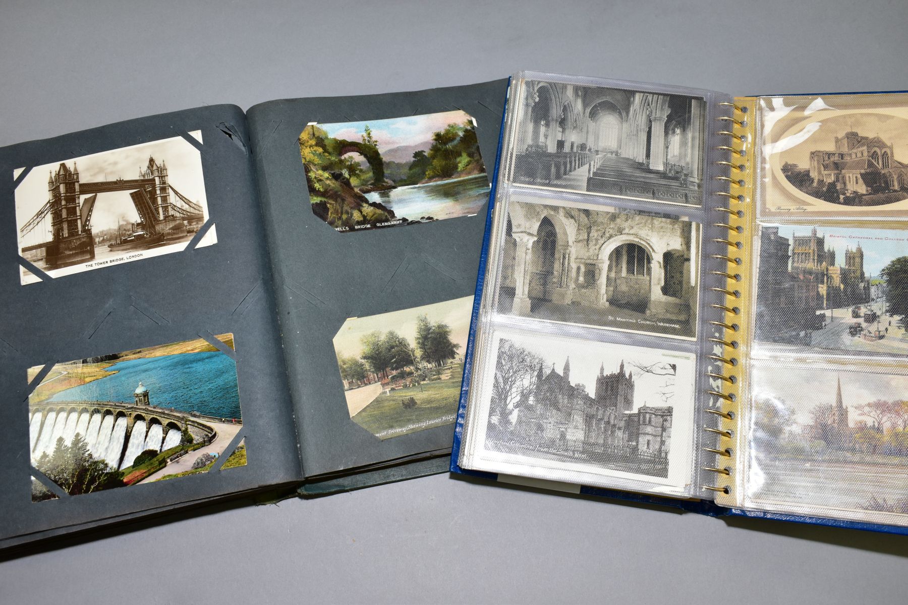 TWO ALBUMS OF POSTCARDS, album one contains approximately 132 views of Churches in the UK and - Image 6 of 6