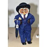 THE LONDON OWL COMPANY COLLECTORS FIGURE OF 'THE BUSINESS MAN' complete with hat, umbrella and