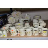 ROYAL DOULTON LAMBETHWARE 'SANDSPRITE' LS1013 DINNERWARE, including dinner plates, side plates,